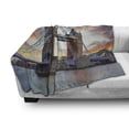 thumbnail image 3 of London Soft Flannel Fleece Throw Blanket, Historic Old Tower Bridge London British Kingdom Skyline Cultural Monuments, Cozy Plush for Indoor and Outdoor Use, 50" x 60", Multicolor, by Ambesonne, 3 of 6