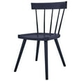 thumbnail image 5 of Side Dining Chair, Set of 2, Blue, Wood, Modern Contemporary Farmhouse Coastal, Kitchen Room Cafe Bistro Restaurant Hospitality, 5 of 10