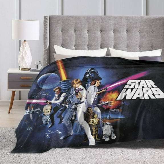 Ultra-Soft Micro Fleece Warm Darth Vader Blanket Throw Fluffy Fleece Blanket Decorative Quilt Four Seasons Lightweight For Couch Sofa Travel Camping Office 80"X60"