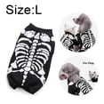 thumbnail image 2 of Disfraz de Halloween compatible con perros domésticos Disfraces de esqueleto para mascotas compatibles con perros Ropa de fiesta para disfraces, 2 of 5
