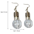 thumbnail image 2 of LLQkigsxse Leopard Necklace Colorful Led Light Bulb Earrings for Rave and Party(1 Pair), 2 of 6