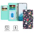 thumbnail image 3 of CoverON For Samsung Galaxy S23 Wallet Case, RFID Blocking Vegan Leather 6x Card Slot Holder Cover Flip Folio Phone Pouch, Navy Flower, 3 of 7