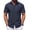 Navy Blue, variant on Mens Short Sleeve Dress Shirts Casual Untucked Shirt Summer Button Down Shirts