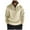 Beige, variant on Men's 1/4 Zip Sweatshirts Pocketed Cotton Fleece Plain Pullover Thermal Sweaters Tops for Fall Winter (3XL, White)