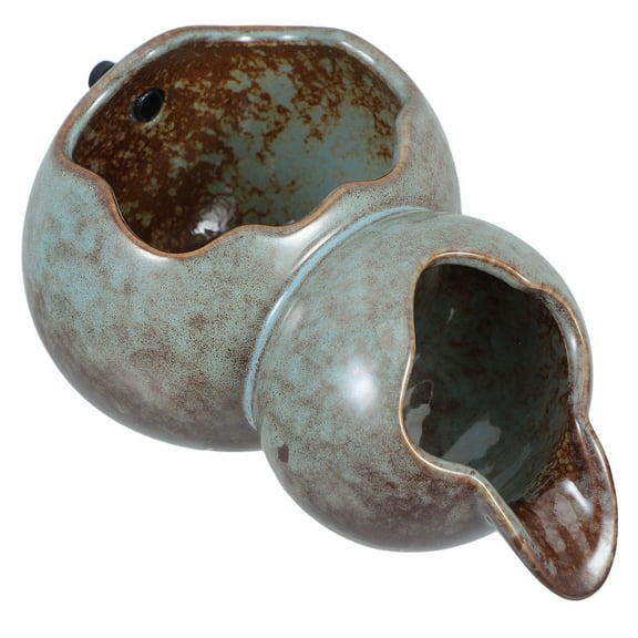 SOPOTUTU Ceramic Fountain Spitter Multi-Color Decorative Indoor Outdoor Water Feature for Garden Patio Home