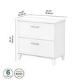 thumbnail image 4 of Home Square 2 Piece Engineered Wood Lateral Filing Cabinet Set in White, 4 of 8