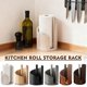 thumbnail image 3 of Mountain Paper Towel Holder Countertop, Natural Mango Wood Round Base with Iron Stand, Rustic Wooden Dispenser for Jumbo and Mega Rolls, Effortless One Hand Tearing for Kitchen, 3 of 7