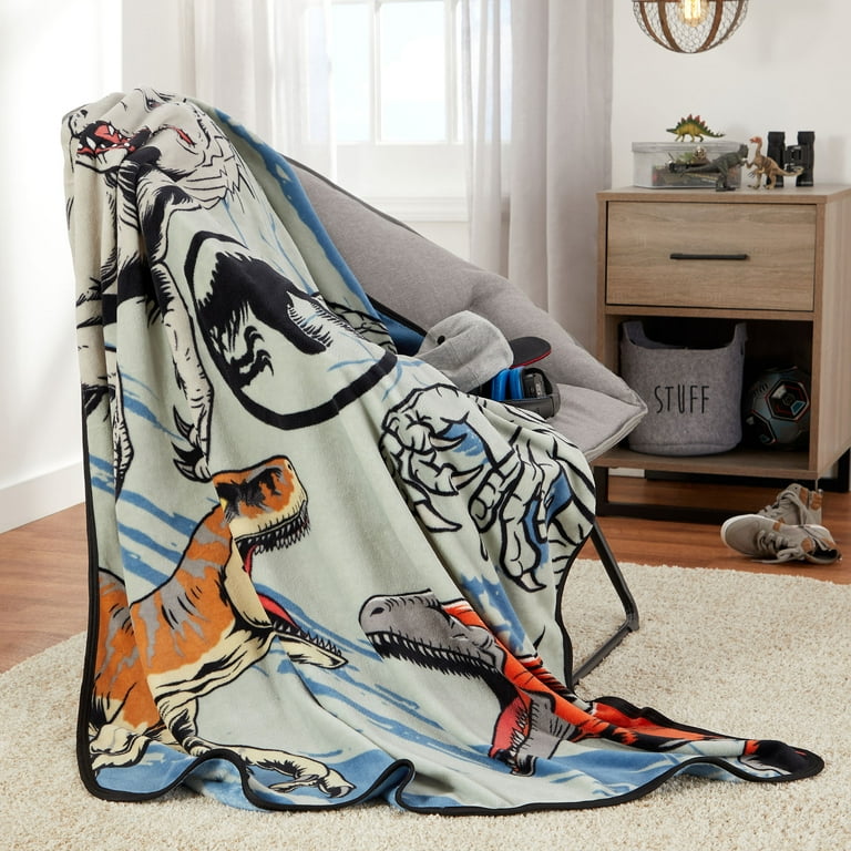 Jurassic World Kids Coral Fleece Throw, 46 x60, Universal