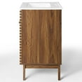 thumbnail image 6 of Sink Vanity Cabinet, Wood, Brown Walnut White, Modern Contemporary Urban Design, Hotel Bedroom Bathroom Master Suite Guest, 6 of 10