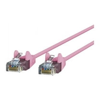 Belkin Slim - Patch cable - RJ-45 (M) to RJ-45 (M) - 1.52 m - UTP - CAT 6 - molded, snagless - pink