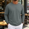 thumbnail image 2 of UDAUDU Mens Long Sleeve T Shirt Casual Tee Shirts Basic Crew Neck T Shirt for Daily Wear Lightweight Breathable Pullover Shirts L, 2 of 9