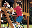 2 Red SwingSet Playset Playground Jungle Gym Handles yard Hand grip Safety 