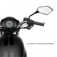 thumbnail image 4 of Universal 2pcs Motorcycle Big Size Rear View Mirror Black Motorcycle Motorbike Chrome Scooter Rearv, 4 of 5