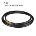 thumbnail image 3 of Uxcell A-89 Drive V-Belt Girth 89-inches Industrial Power Rubber Transmission Belt, 3 of 5