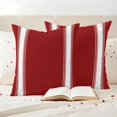 thumbnail image 3 of Christmas Farmhouse Pillow Covers 2 Pack Red Stipe Pillowcase Waterproof Outdoor Throw Pillow Cover for Patio Garden Square Cushion 16”x16”, 3 of 9