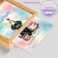 thumbnail image 4 of Happy Birthday Cute Puppy Labrador Retriever with Cake Gifts Party Hat Acrylic Plaque with Wood Photo Frame Box Lab Dog Lover Gifts Light Box - 00029, 4 of 5
