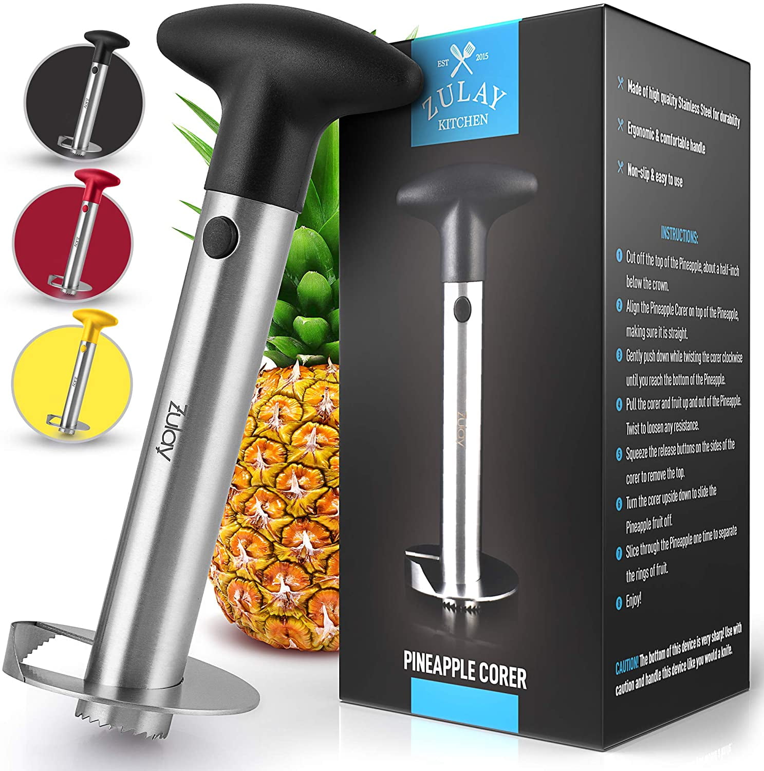 Kitchen Pineapple Corer and Slicer tool Stainless Steel Pineapple