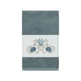 thumbnail image 5 of Authentic Hotel and Spa  Turkish Cotton Shells Embroidered Teal Blue 8-piece Towel Set, 5 of 5