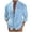 Blue, variant on Mens T Shirts Long Sleeve Solid Button Down Mens Sprimg Clothing,White,XL