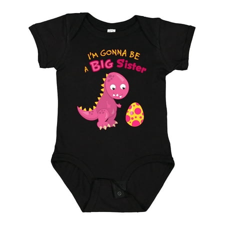 

Inktastic Dinosaur Future Big Sister Gift Baby Girl Bodysuit