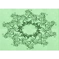 thumbnail image 1 of Ahgly Company Machine Washable Indoor Rectangle Transitional Mint Green Area Rugs, 6' x 9', 1 of 7