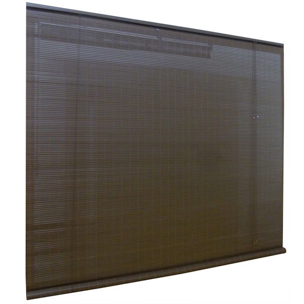 Style Selections Indoor/Outdoor RollUp Shade in Chestnut 72" x 84