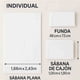 thumbnail image 3 of Juego de Sabanas Kyuden Home Tacto Algodón Blanco Individual, 3 of 7