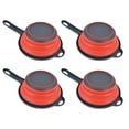 thumbnail image 4 of Collapsible Colander With Handle, Space Saving Folding Strain Basket Round  For Pasta Vegetables Fruits Red, 4 of 8