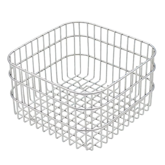 Sink Drain Rack for Kitchen Sink, 304 Stainless Steel, Square Drain Basket for Washing Fruit Vegetables, Quick Drainage, Sturdy Design, Multi-Functional Storage