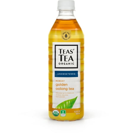 Teas' Tea Unsweetened Golden Oolong Tea, 16.9 Ounce (Pack of 12), Organic, Zero Calories, No Sugars, No Artificial Sweeteners, Antioxidant Rich, High in Vitamin