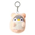 thumbnail image 3 of Pingüino Muñeca Llavero Mujeres Bolsa Accesorios Lindo Muñeco de peluche de dibujos animados Llavero Llavero de coche Colgante para el bolso de mano Oreja Corta Naranja Hugo llavero muñeca, 3 of 10