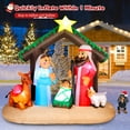 thumbnail image 2 of 6FT Christmas Inflatable Nativity Scene with Baby Jesus, Parents, Donkey, Sheep, Star, Blow Up Manger Set Indoor & Outdoor Decorations, Built-in LED Lights for Garden, Lawn, Yard, Christmas Parties, 2 of 5