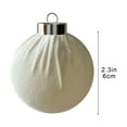 thumbnail image 3 of Rapeiae 1pcs Christmas Balls Flocked Christmas Tree 2.4inch Ornaments Plastic Balls Xmas Hanging Ornaments Decoration, 3 of 5