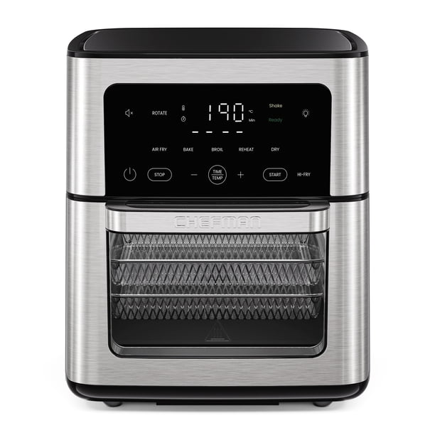 Freidora de Aire Multifuncional Chefman 12 L con Horno Tostador | 5 Funciones y Pantalla Digital