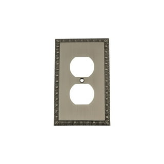 Nostalgic Warehouse Egg & Dart Switch Plate - Single Toggle, Polished Brass, Traditional Outlet Cover