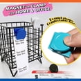 thumbnail image 3 of Clips Magnéticos, Paquete de 9 Clips Magnéticos para Aula, Pizarra , Refrigerador, Refrigerador, Colores Surtidos, 3 of 5