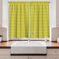 thumbnail image 2 of Ambesonne Fashion Kitchen Curtains, Small Curved Stripes Art, 55"x24", Yellow Green Amber and Ginger, 2 of 3