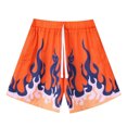 thumbnail image 1 of DIOTSR Men's Flame Basketball Shorts Pattern Training Running Shorts Drawstring Waistband Summer Cool Sports Shorts, 1 of 5