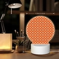 thumbnail image 6 of Naloa Orange And White Polka Dot Acrylic LED Night Light Custom LED Lights Personalized Nightlight Customized Gifts for Family Couples Friends, 6 of 9