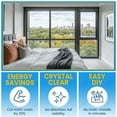 thumbnail image 2 of RuxEco 48"x72" Plastic Vinyl Sheet Reusable Weatherproofing Window Insulation Kits, White, 2 of 7