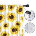 thumbnail image 4 of Blackout Kids Curtains,White Sunflower Childrens Insulated Curtains Set Of 2,Bedroom Essentials,Toddler Room Decor 52x63in(132x160cm), 4 of 4