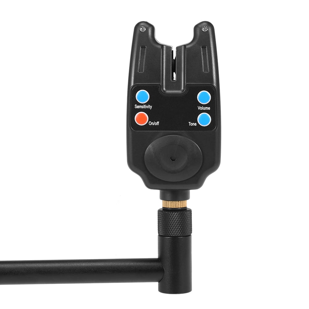 fishing pole holder with alarm