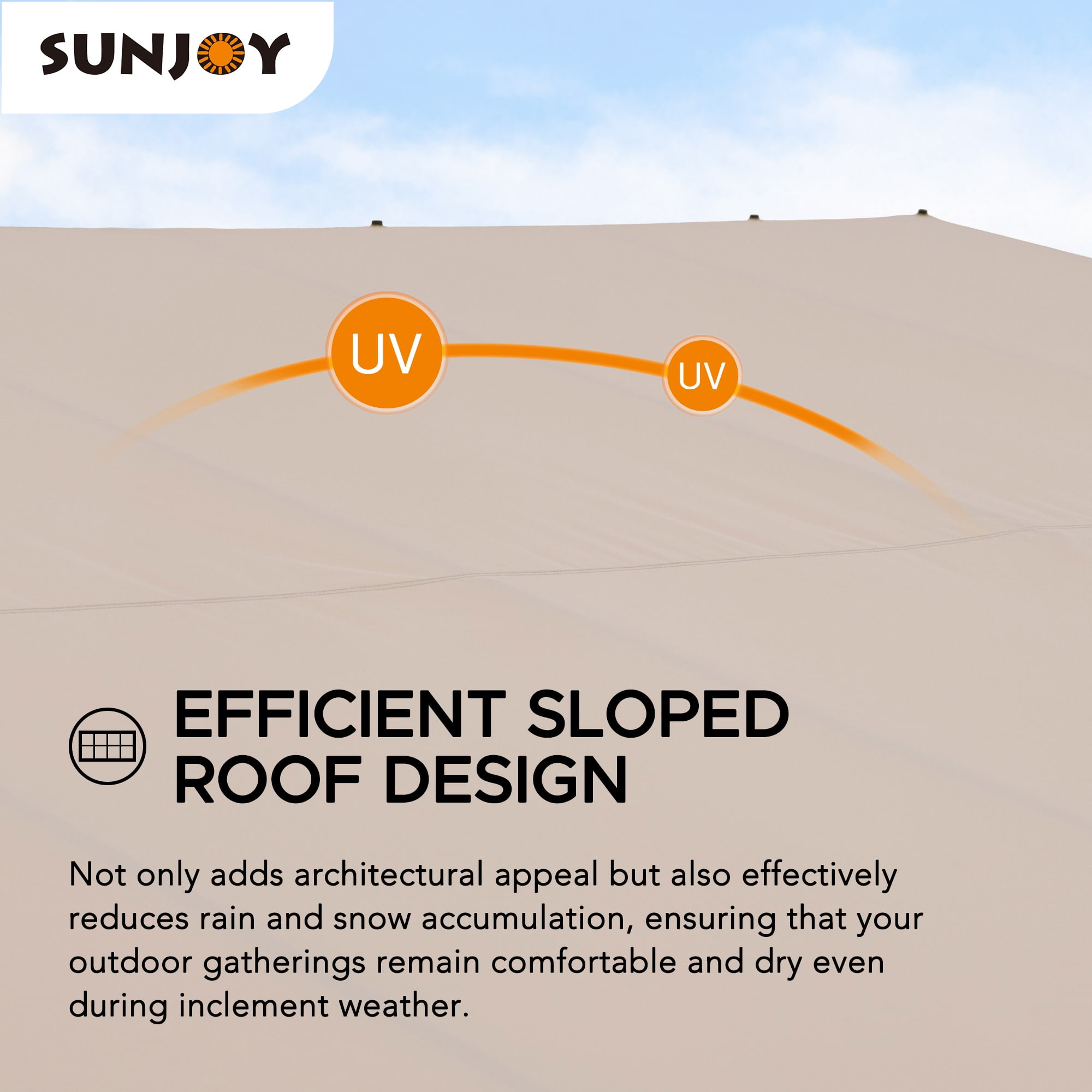 Sunjoy 10 x 12 ft Wall Mounted Gazebo with Weather Resistant Fabric Roof, Black Aluminum & Metal Frame Lean to Gazebo with Curtains and Netting