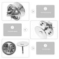 thumbnail image 2 of MasteelfCA 50 Sets Locking Pin Back Pin Holder Enamel Pin Back Locking For Craft Making, 2 of 8
