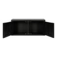 thumbnail image 4 of Kate and Laurel Mezzeta Decorative 2-Door Wall Cabinet, 30 x 10 x 14, Black, Decorative Modern Storage Cabinet with Doors, 4 of 9