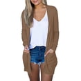 thumbnail image 4 of Jsaierl Lightweight Cardigans Women Long Sleeve Open Front Cardigan with Pockets Solid Cute Top Comfy Soft Kimono Cardigans 2025, 4 of 7