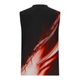 thumbnail image 3 of Styesk Débardeurs Hommes Mode Décontractée Sans Manches Imprimé Chandail Col Rond Sport, 3 of 4
