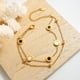 thumbnail image 3 of Pulsera de acero de titanio chapada en oro de 18 quilates para mujer, diseño de nicho de personalidad minimalista, estilo frío de Roma, Europa y Estados Unidos, 3 of 5