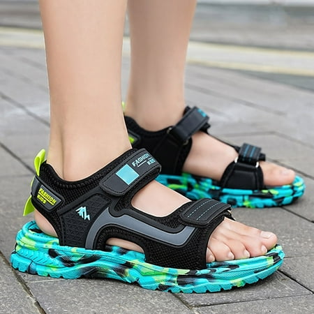 

Big Girls Sandals Boys Water Sandals Soft Kid Sandals Sandalias Para Bebe Sandals for Kids Cool Girls Sandals Children s fashionable comfortable leisure soft bottom sandals Sky Blue 34