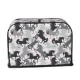 thumbnail image 6 of Toaster Covers 2 Slice, Modern Minimalist Cool Horse Waterproof Bread Machine Cover Fits for Standard 2 Slice Toasters, Home Decor Toaster Protection with Hanging Rope, 6 of 7